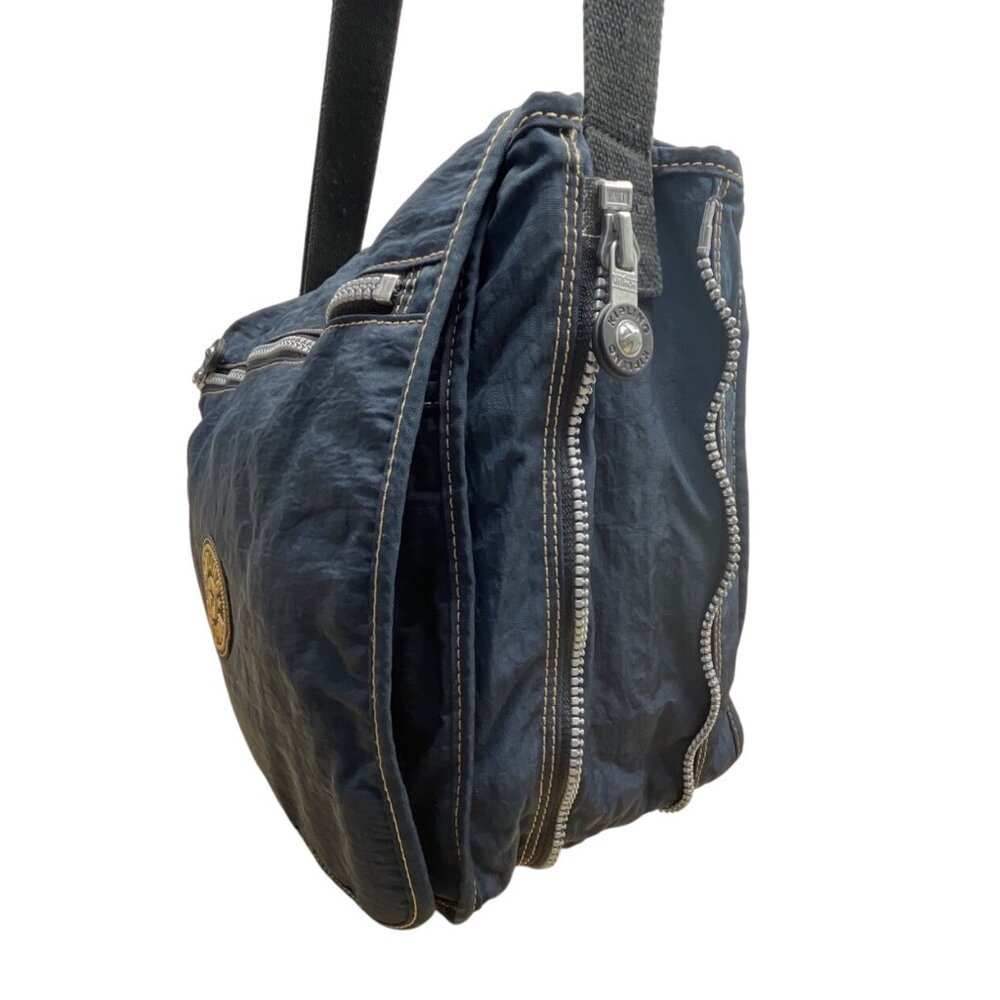 Kipling Navy Blue Nylon With Adjustable Strap Zip… - image 5